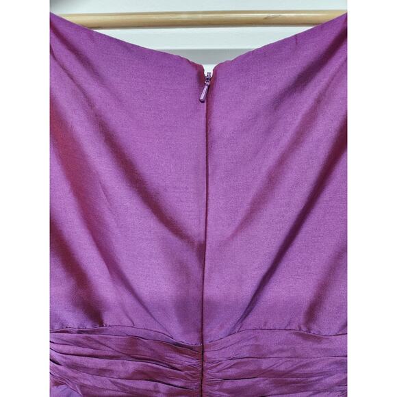 Alfred Sung Women's Maxi Formal Taffeta A-Line Gown Dress, Size 6, In Paradise - Picture 5 of 12